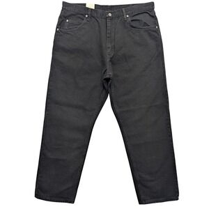 NWT Wrangler Five Star Relaxed Fit Jeans Mens 38x30 Black 976T1CB Premium Denim